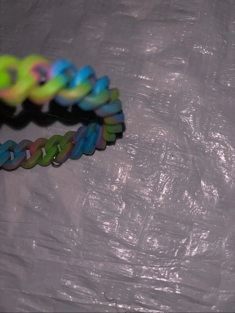 Twist Rainbow Silicone Hair Bracelet for Kids - Multicolor